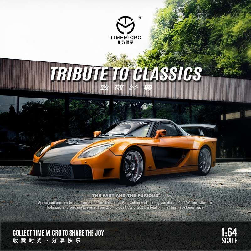 Time Micro 1:64 Tribute To Classics Mazda RX-7 Veilside Fast & Furious - 2 Styles