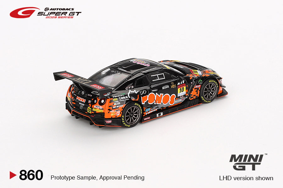 MiniGT 1:64 Japan Exclusive Nissan GT-R NISMO GT3 #10 “PONOS GAINER GT-R” GAINER 2023 SUPER GT SERIES #860