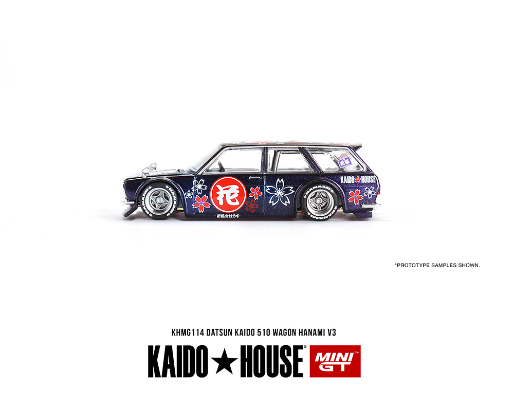 MiniGT X Kaido House 1:64 Datsun KAIDO 510 Wagon Hanami V3 – Magic Purple