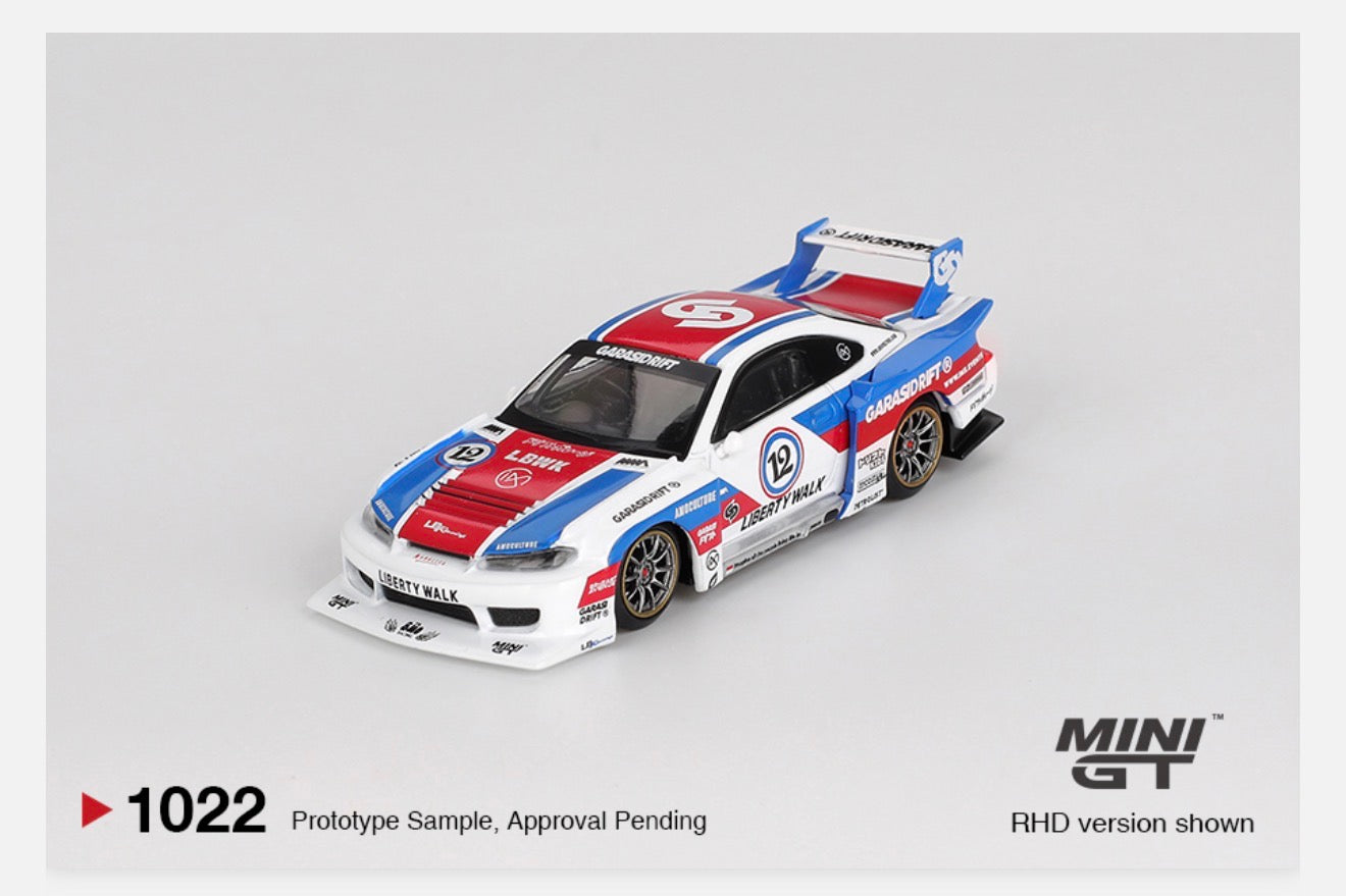 MiniGT 1:64 Nissan LB-Super Silhouette S15 SILVIA GARASIDRIFT x LBWK 2025 #1022