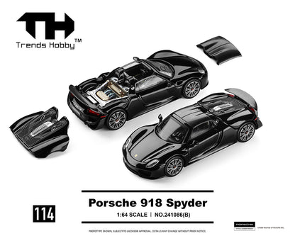 Trends Hobby 1:64 Porsche 918 Spyder – Black