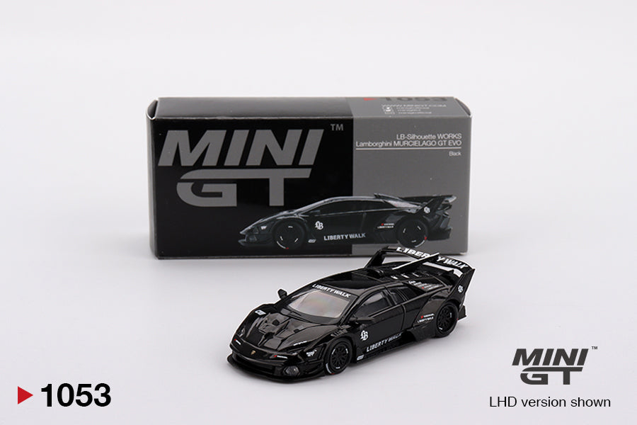 **LIMIT 2** MiniGT 1:64 Lamborghini LB-Silhouette Works Murcielago GT Evo Black #1053