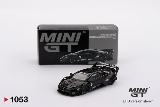 **LIMIT 2** MiniGT 1:64 Lamborghini LB-Silhouette Works Murcielago GT Evo Black #1053