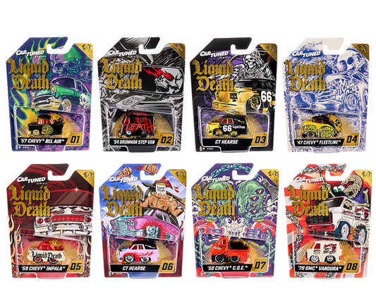 CarTuned 1:64 Liquid Death 2026 Series 1 - COMPLETE SET OF 8