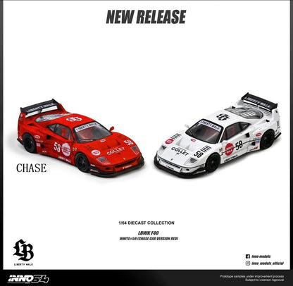 Inno64 1:64 LBWK F40 COLLET - **WHITE**