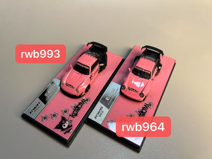 Decode 1:64 Porsche RWB Kulomi Pink/Black - 2 Styles