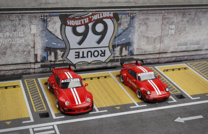 Decode 1:64 Porsche RWB Supreme White Stripes - *993 OR 964*