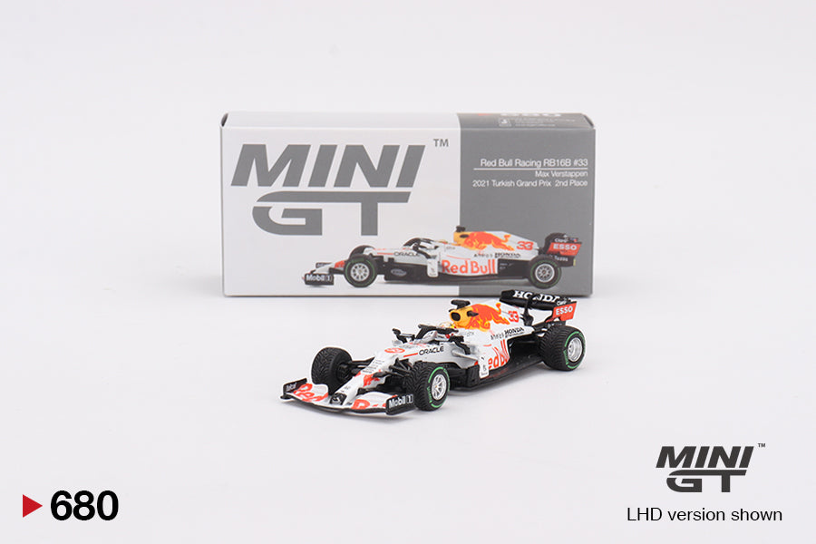 MiniGT 1:64 Red Bull RB16B #33 Max Verstappen 2021 Turkish Grand Prix 2nd Place – MiJo Exclusive #680