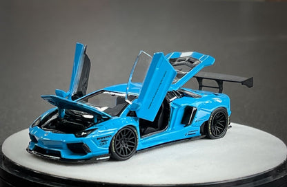 PGM 1:64 Lamborghini Aventador LBWK LP700-4 Blue