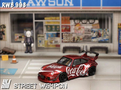 Street Weapon 1:64 Porsche RWB 993 Coca Cola - 2 Styles