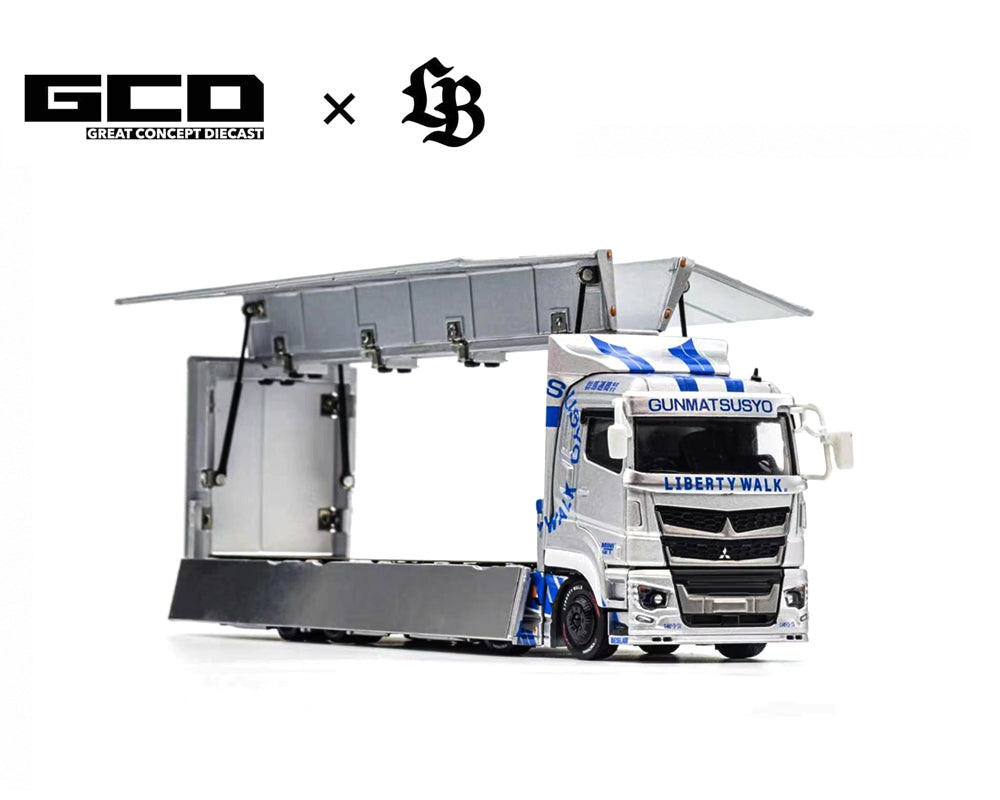 GCD 1:64 LBWK Mitsubishi Fuso Super Great - TAS 2026 Exclusive – Silver