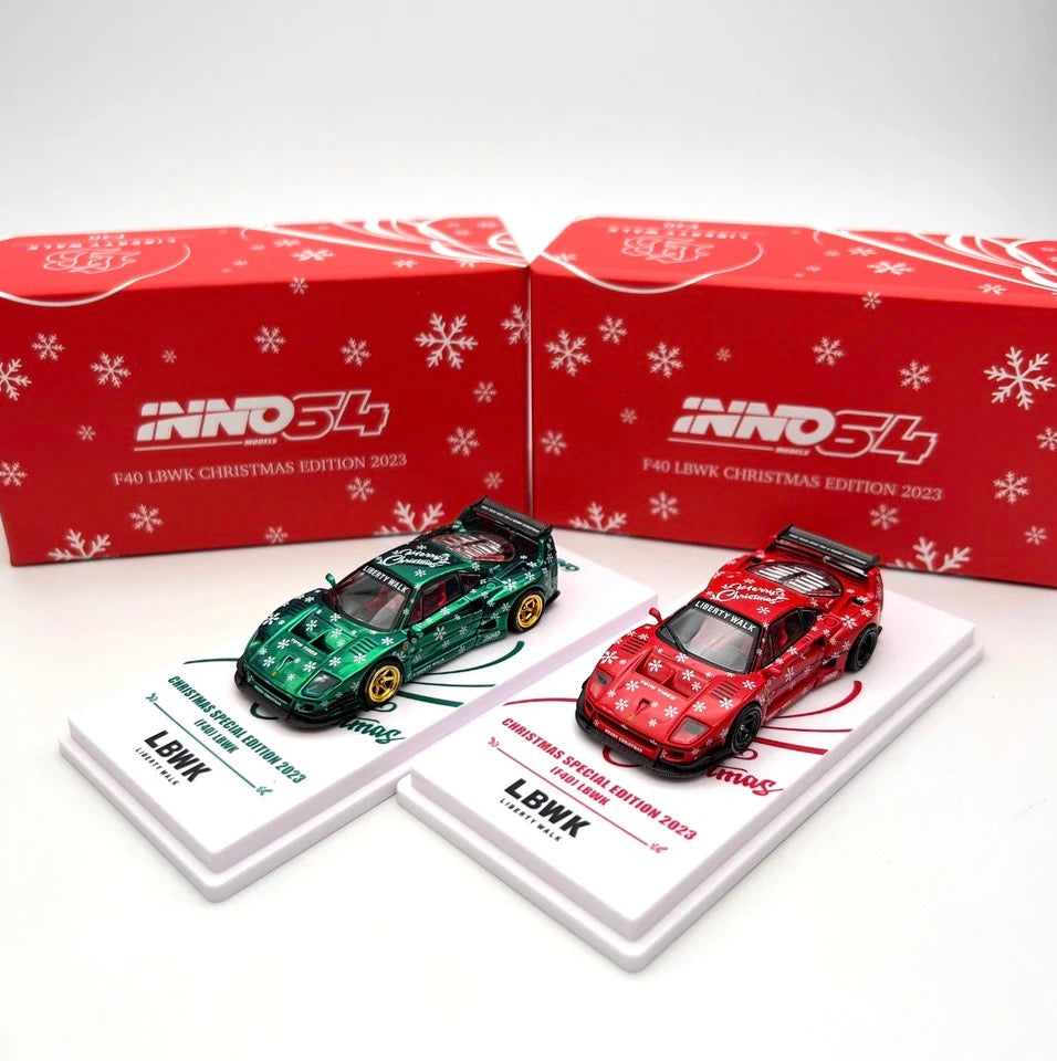 Inno64 1:64 LBWK Ferrari F40 Christmas 2023 Edition - Red ...