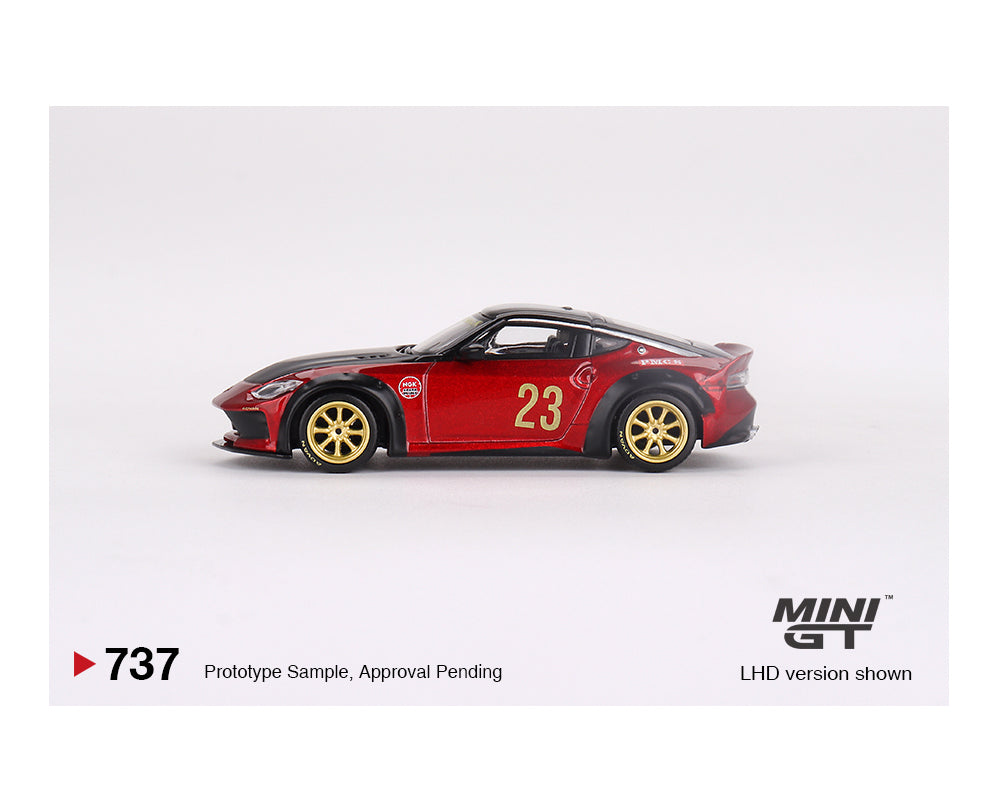 MiniGT 1:64 CLDC Magazine with Nissan Z LB Nation Works – Red Metallic – China CLDC Exclusive #737