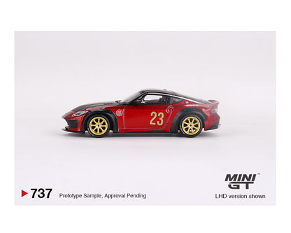 MiniGT 1:64 CLDC Magazine with Nissan Z LB Nation Works – Red Metallic – China CLDC Exclusive #737