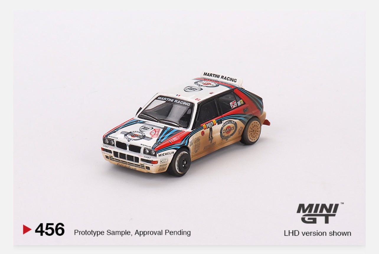 MiniGT 1:64 Lancia Delta HF Integrale Evoluzione 1992 Rally MonteCarlo Martini Racing - 4 Car Box Set