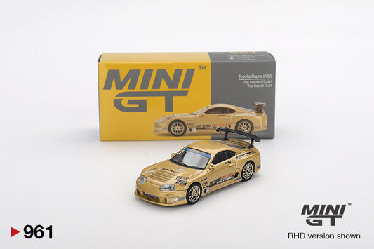 MiniGT 1:64 Toyota Supra (A80) Top Secret GT-300 – Top Secret Gold #961
