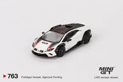 MiniGT 1:64 Lamborghini Huracán Sterrato Bianco Asopo - MiJo Exclusive #763