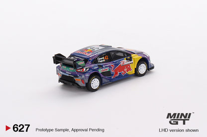 MiniGT 1:64 Ford Puma Rally1 #42 M-Sport Ford WRT – 2022 Rally Italia Sardegna 2nd Place – MiJo Exclusive #627