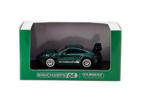 Minichamps X Tarmac Works 1:64 Porsche 911 (992) GT3 RS GT Porsche Racing Green Metallic - Collab64