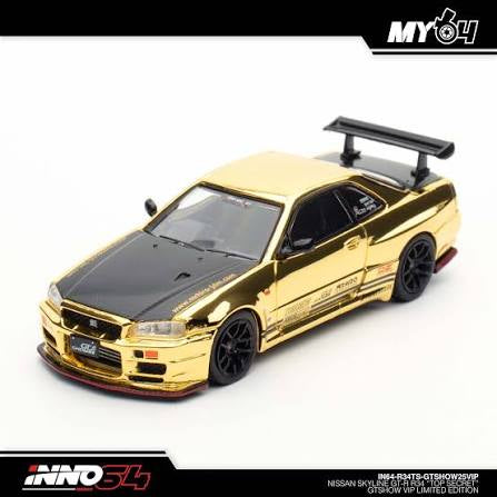 Inno64 1:64 Nissan Skyline GT-R R34 Top Secret GOLD - 2025 GTSHOW Event Exclusive VIP