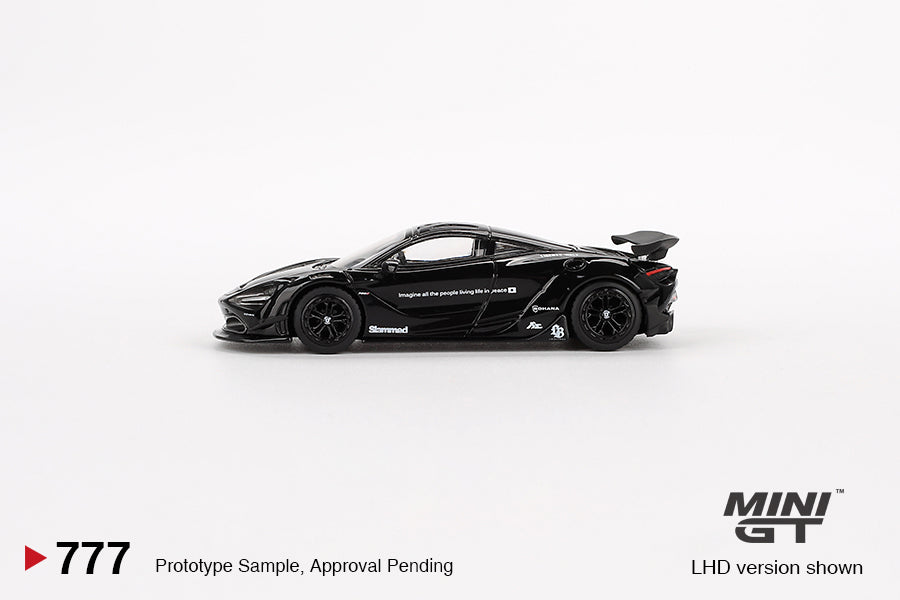 ** LIMIT 2 ** MiniGT 1:64 McLaren 720S LB-Works – Black – MiJo Exclusive #777