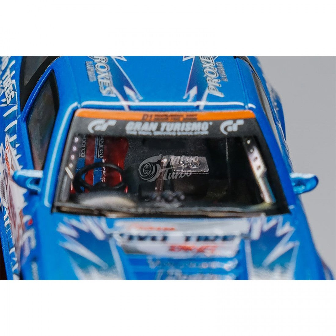 Micro Turbo 1:64 Nissan 180SX Metallic Blue - Toyo Tires Drift Livery