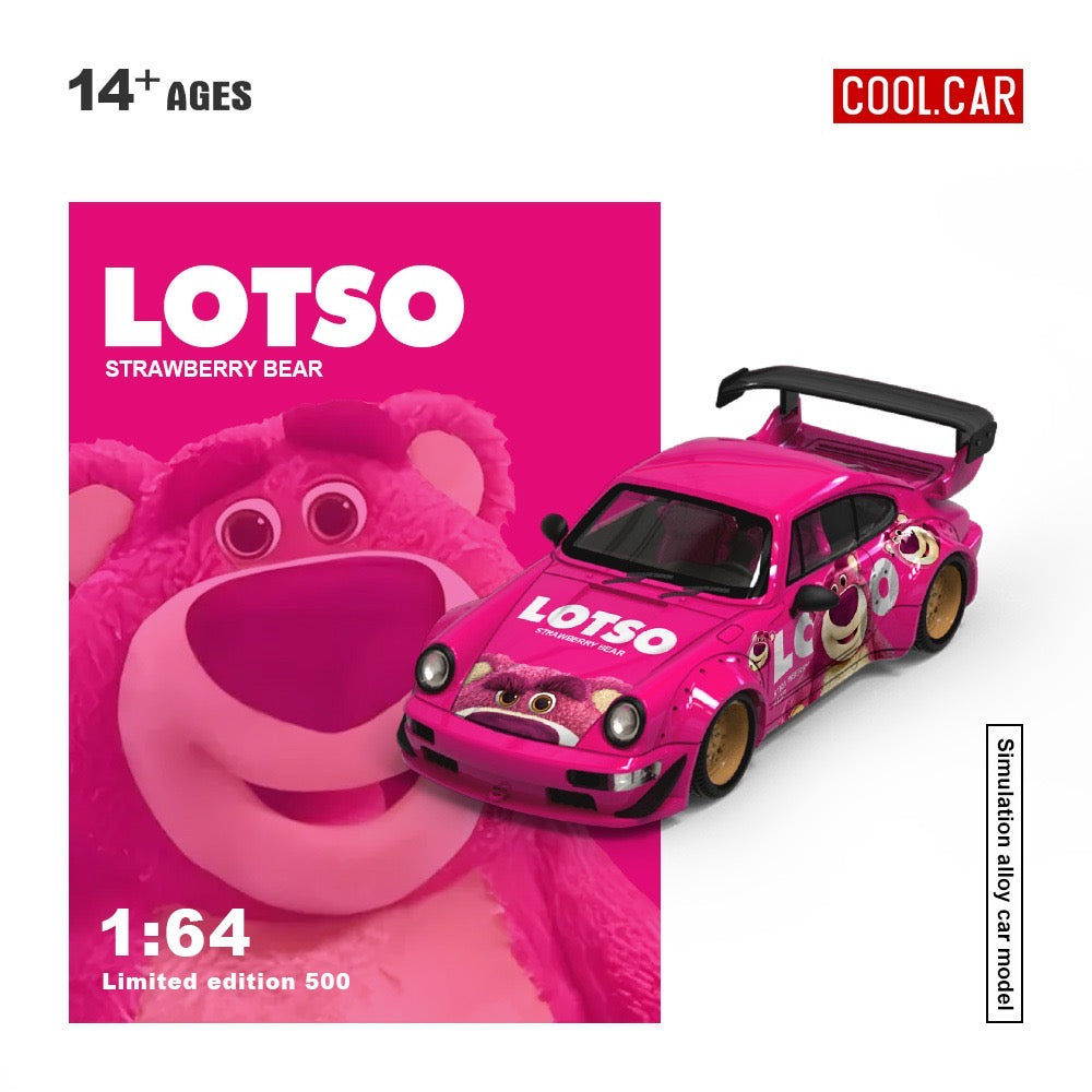 Cool Car 1:64 Porsche 964 Strawberry Bear Lotso