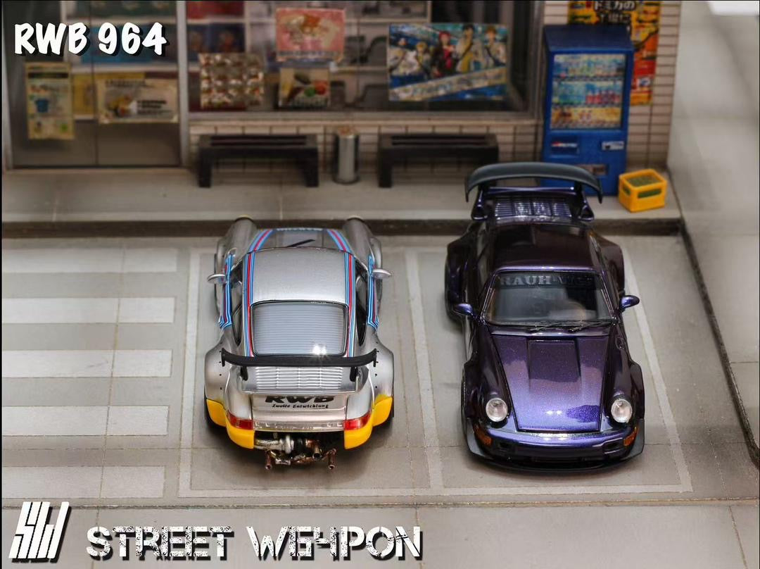 Street Weapon 1:64 Porsche 964 RWB Wide Body - 2 Styles