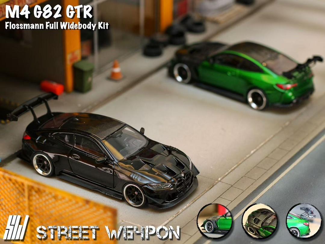 Street Weapon 1:64 M4 Flossmann Full Widebody Kit G82 GTR *2 Colors*