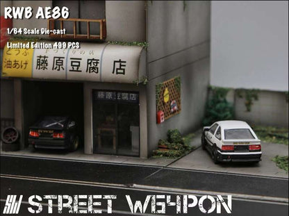 Street Weapon 1:64 RWB Toyota AE86 Trueno - 3 Styles