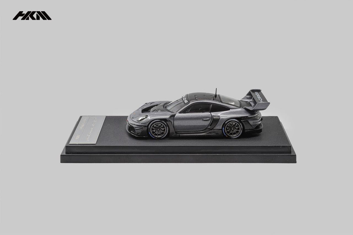 HKM 1:64 Porsche 992 GT3 R Rennsport - Grey