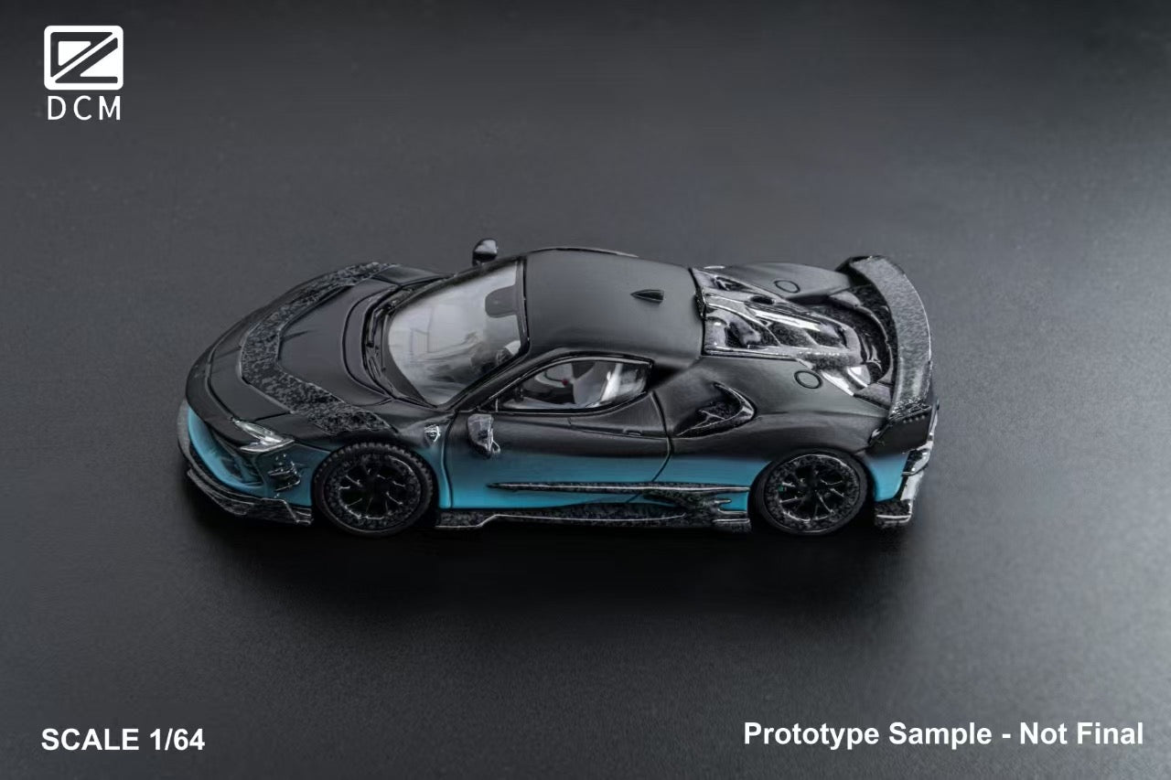 DCM 1:64 Ferrari Mansory SF90 F9XX Black Blue Gradient - Coupe
