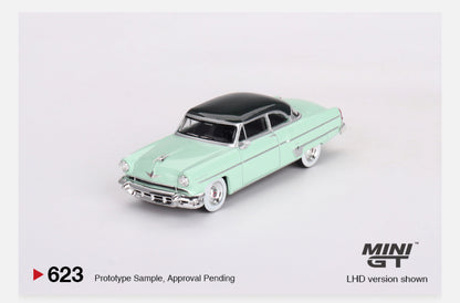 MiniGT 1:64 1954 Lincoln Capri Light Green – MiJo Exclusive #623