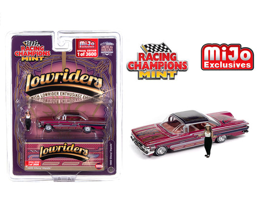 Racing Champions 1:64 Lowriders 1960 Chevrolet Impala SS with American Diorama Figure – Mijo Exclusive