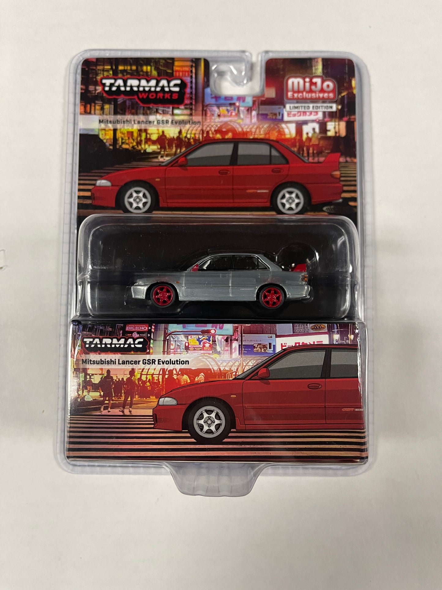 Tarmac Works 1:64 Mitsubishi Lancer GSR Evolution – Red – CHASE