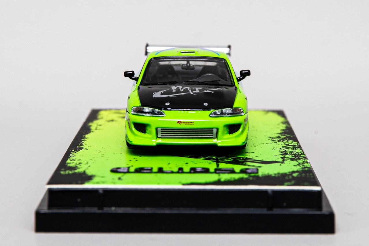 Transcend Model 1/64 Mitsubishi Eclipse Fast & Furious Modified Version Green