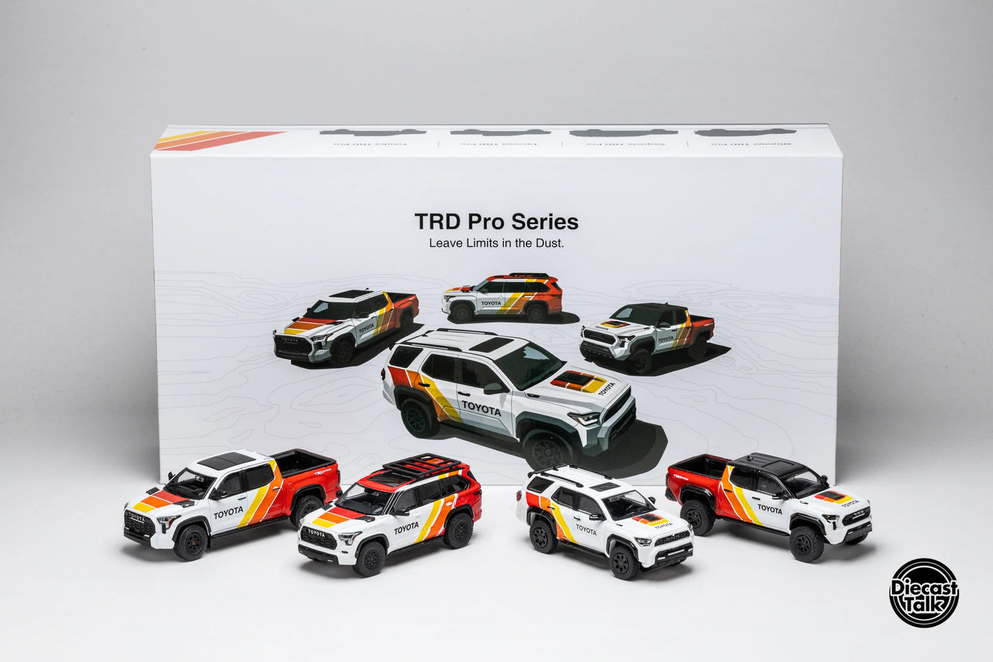 GCD X DiecastTalk 1:64 Toyota TRD PRO 4-Truck Set
