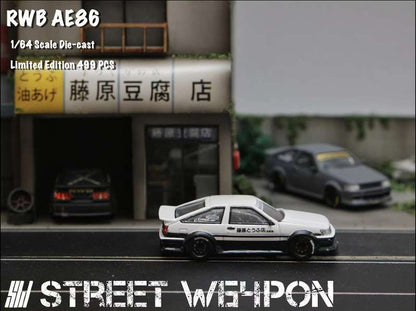 Street Weapon 1:64 RWB Toyota AE86 Trueno - 3 Styles