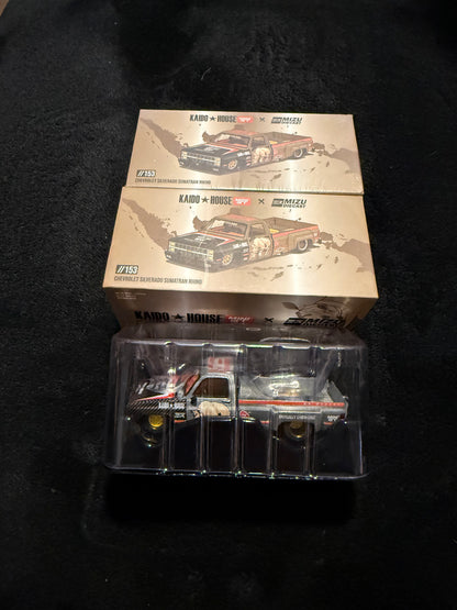 Kaido House 1:64 Chevrolet Silverado "Sumatran Rhino" KAIDO X Mizu Diecast - Regular & Chase PAIR