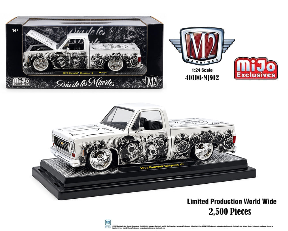 M2 Machines 1:24 1978 Chevrolet C10 Squarebody Custom “Dia De Los Muertos”