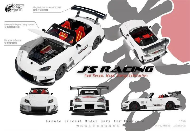 Micro Turbo 1:64 Honda S2000 J’s Racing - White