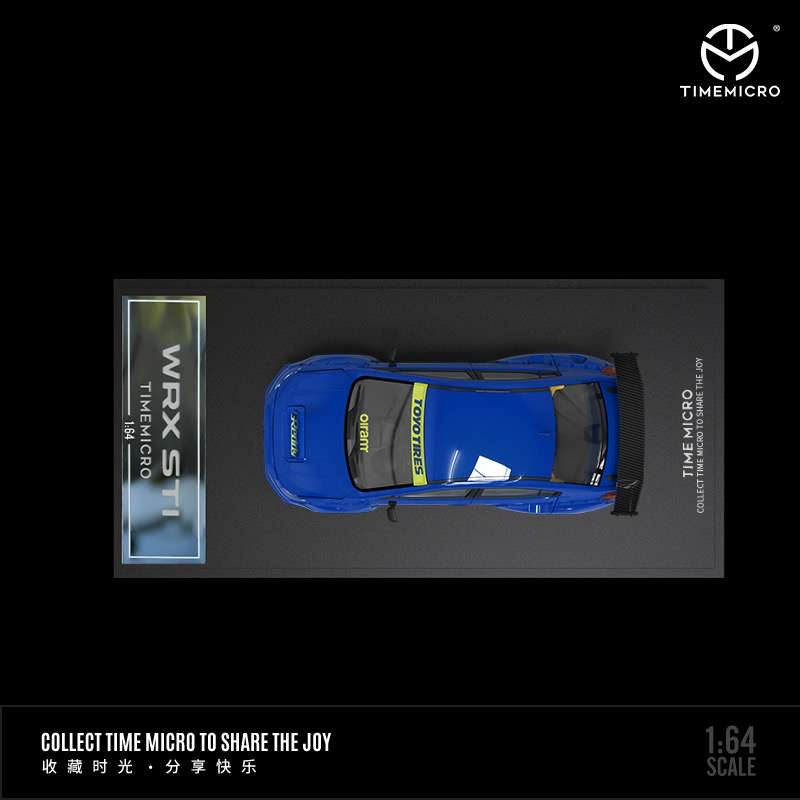 Time Micro 1:64 Subaru WRX STI - Rally Blue With Figure