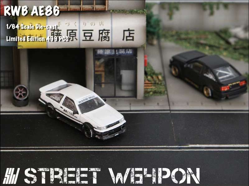 Street Weapon 1:64 RWB Toyota AE86 Trueno - 3 Styles