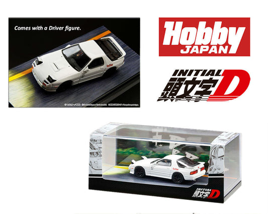 Hobby Japan 1:64 Mitsubishi Lancer RS Evolution Ⅳ / Intial D vs Takumi Fujiwara with Seiji Iwaki Figure inside the car