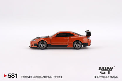 MiniGT 1:64 Nissan Silvia S15 D-MAX Metallic Orange – MiJo Exclusive #581