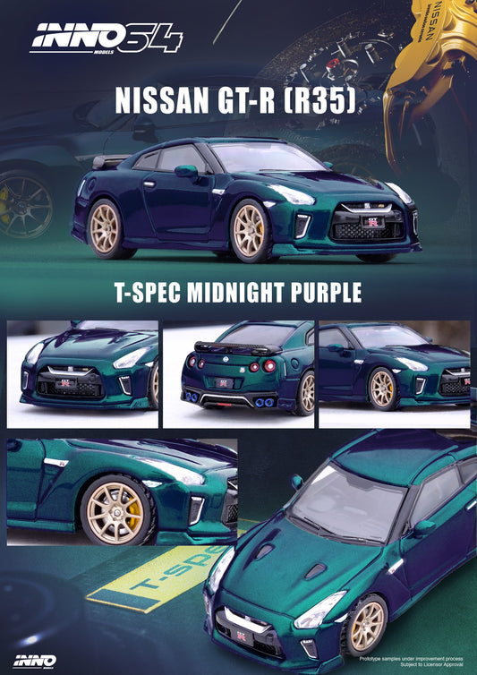 Inno64 1:64 Nissan GT-R R35 Special Edition T-Spec - Midnight Purple