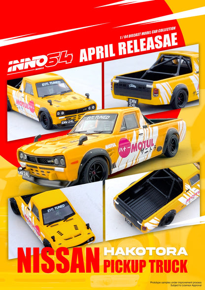 Inno64 1:64 Nissan Hakatora Pickup - Motul