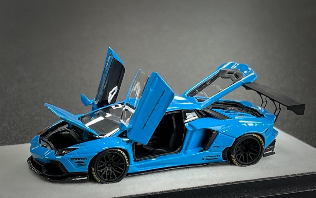 PGM 1:64 Lamborghini Aventador LBWK LP700-4 Blue