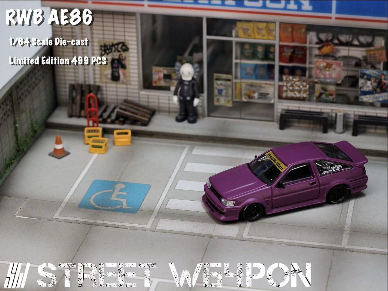 Street Weapon 1:64 RWB AE86 - 3 Styles