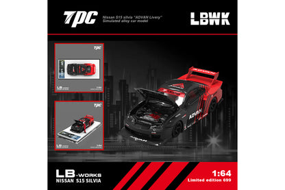 TPC 1:64 LB-Super Silhouette Nissan Silvia S15 - Advan Livery